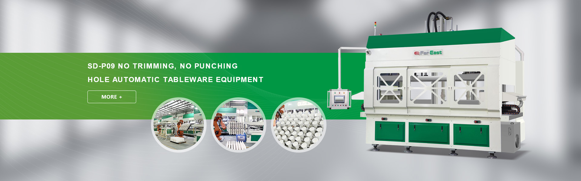 SD-P09 No cutting edge, no punching automatic tableware equipment